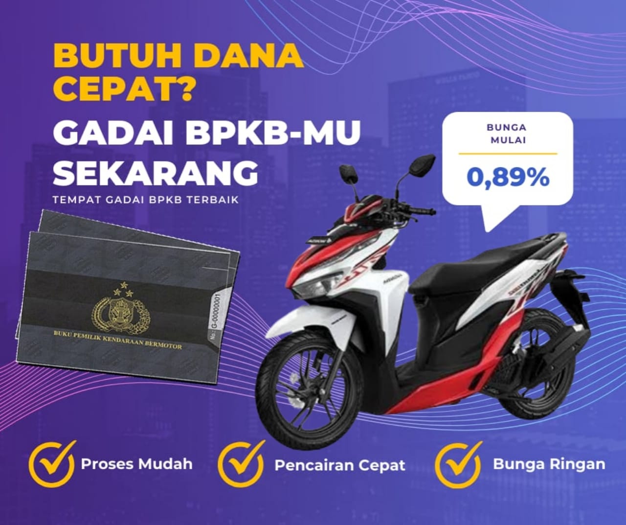 Kredit Jaminan Bpkb Motor Honda Vario 150 Espsporty Dapat Dana Berapa? Seperti Ini Simulasinya